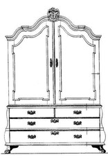 MBT Kabinet (Louis XV) - Bouwtekening Schaal 1 : N/A (45.16.010)