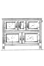 MBT Vijfdeurs kastje - Bouwtekening Schaal 1 : N/A (45.17.001)