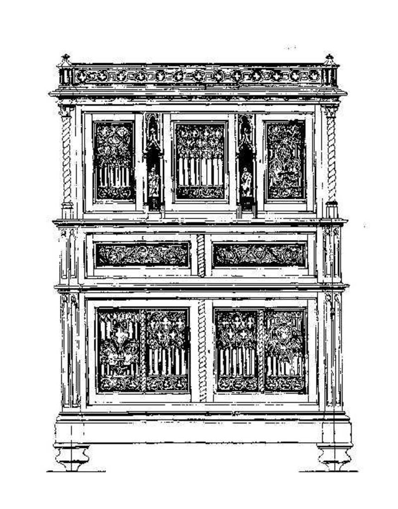 MBT 45.17.007 Neo-Gothic cabinet