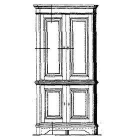 MBT Hoekkast - Bouwtekening Schaal 1 : N/A (45.17.012)