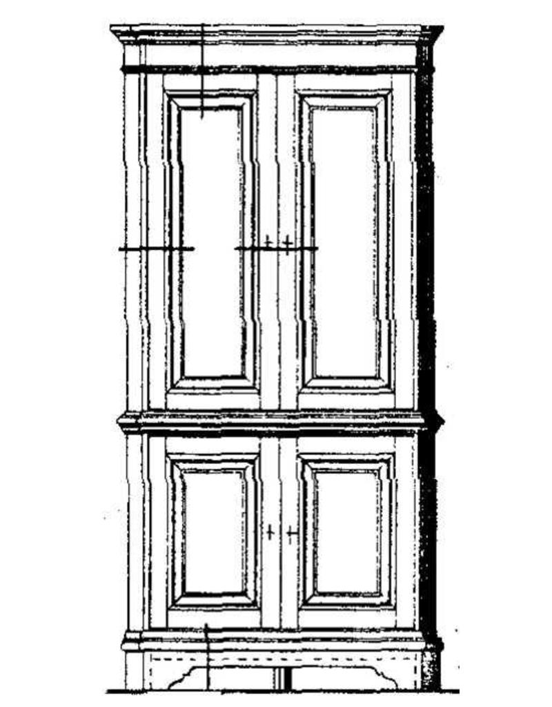 MBT Hoekkast - Bouwtekening Schaal 1 : N/A (45.17.012)