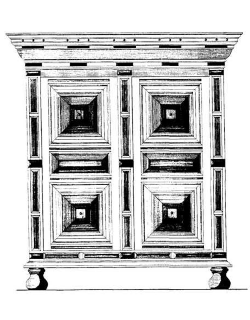 MBT Holländischer Barockschrank - Bauzeichnung Maßstab 1 : N/A (45.17.013)