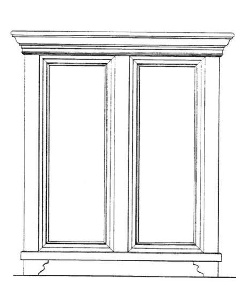 MBT Tweedeurskast - Bouwtekening Schaal 1 : N/A (45.17.016)