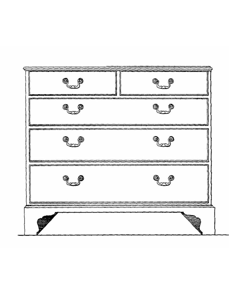 MBT Engelse ladecommode - Bouwtekening Schaal 1 : N/A (45.18.002)