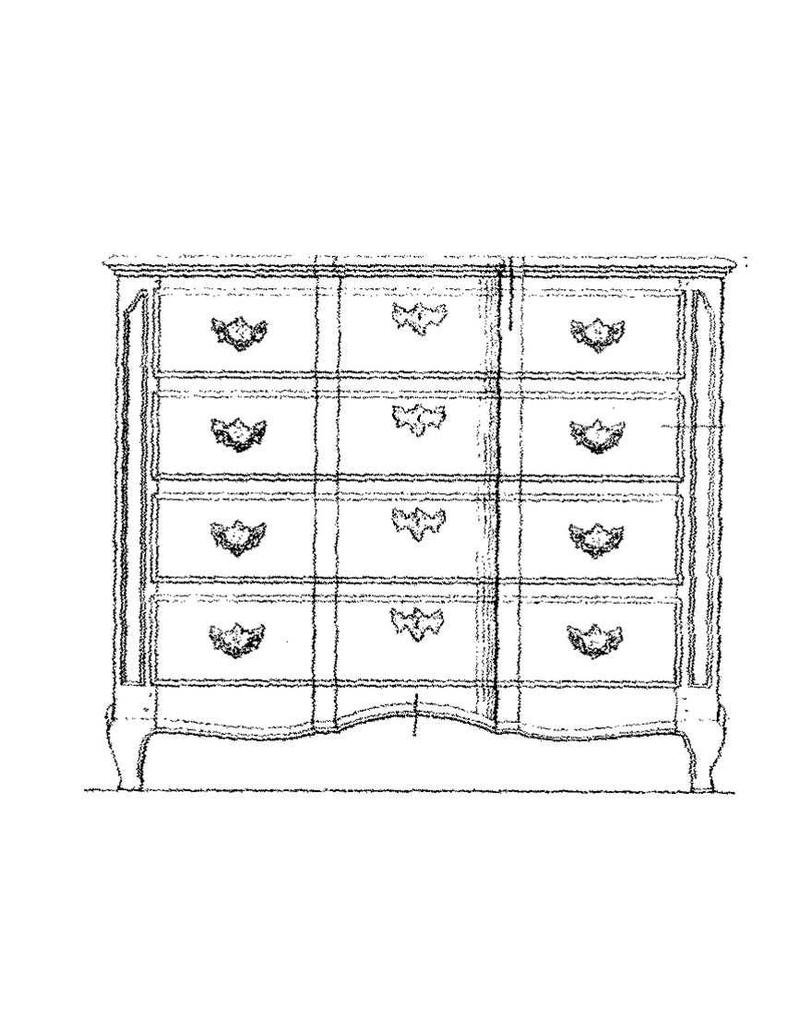 MBT Louis XVI commode - Bouwtekening Schaal 1 : N/A (45.18.010)