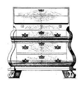 MBT Louis XV-XVI Sekretär - Bauzeichnung Maßstab 1 : N/A (45.19.002)