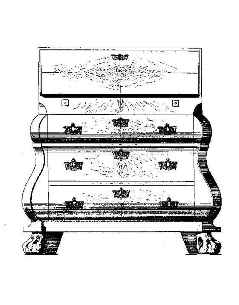 MBT Louis XV-XVI secretaire - Bouwtekening Schaal 1 : N/A (45.19.002)