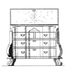 NVM 45.19.009 Hollandse barok secretaire