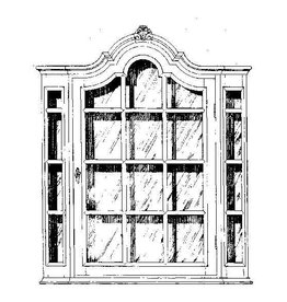 MBT 45.21.001 Louis XV Wandvitrine