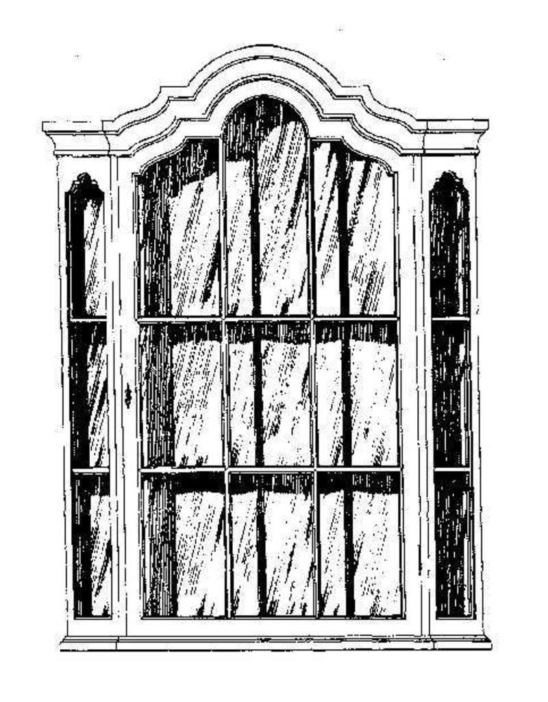 MBT Hollandse wandvitrine - Bouwtekening Schaal 1 : N/A (45.21.002)