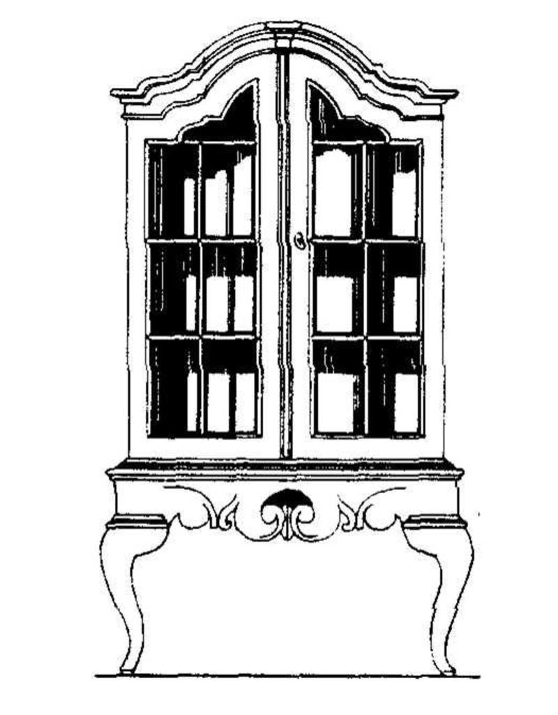 MBT Louis XV tafelvitrine - Bouwtekening Schaal 1 : N/A (45.21.003)