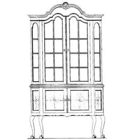 MBT 45.21.005 Chippendale Vitrinenschrank