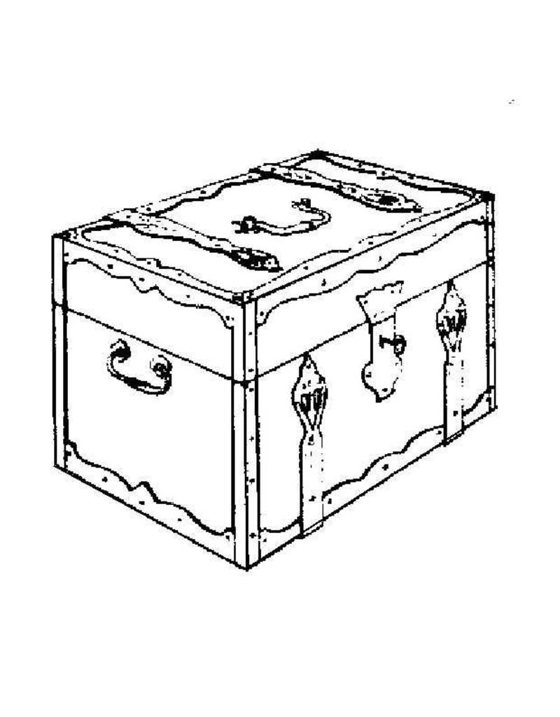 MBT Kistje met ijzerbeslag - Bouwtekening Schaal 1 : N/A (45.24.010)