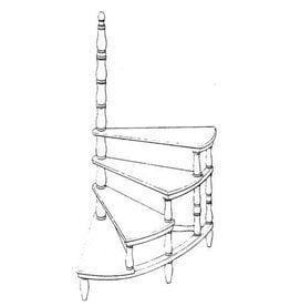 MBT Bibliotheektrapje - Bouwtekening Schaal 1 : N/A (45.26.013)