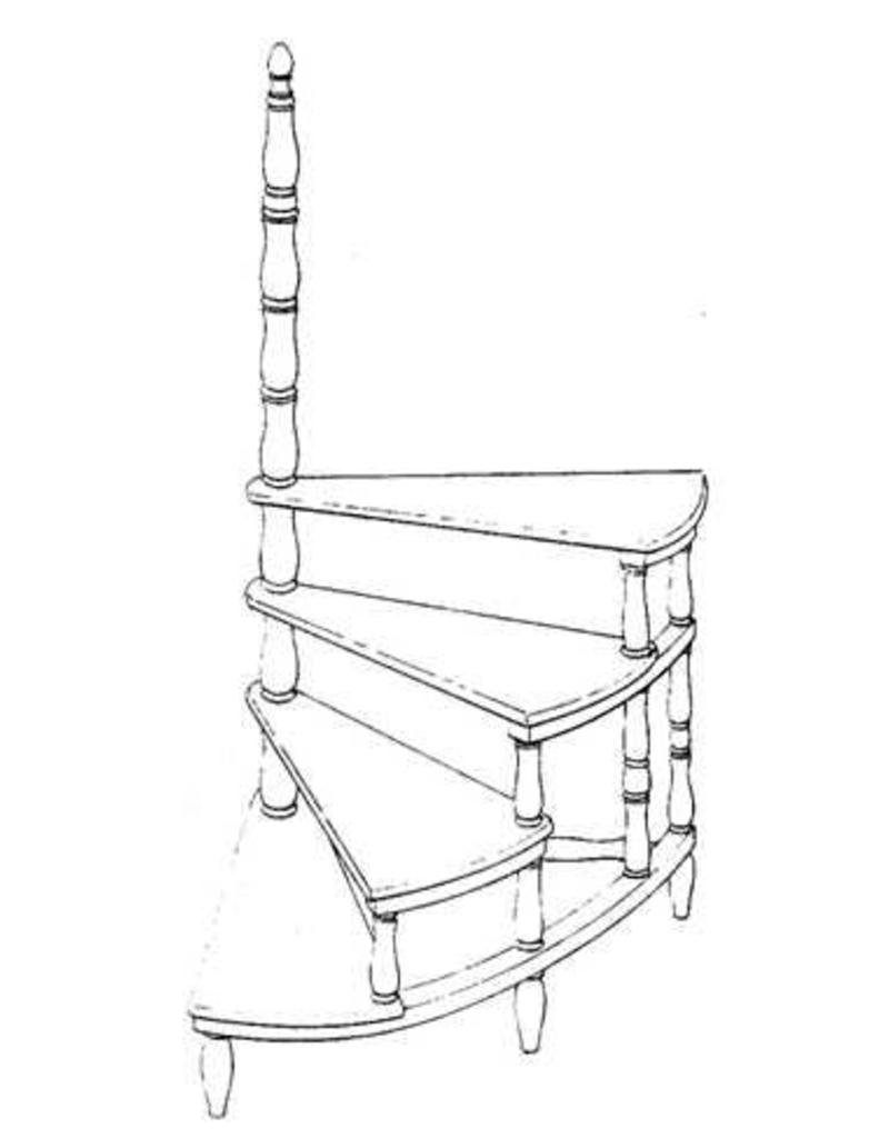 MBT Bibliotheektrapje - Bouwtekening Schaal 1 : N/A (45.26.013)