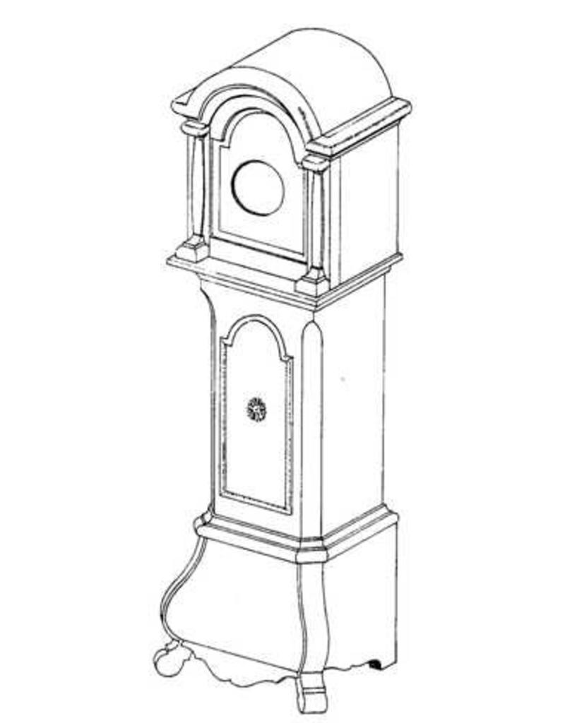 NVM 45.28.002 miniature grandfather clock