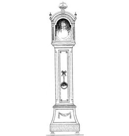 MBT Louis XV staande klok - Bouwtekening Schaal 1 : N/A (45.28.005)