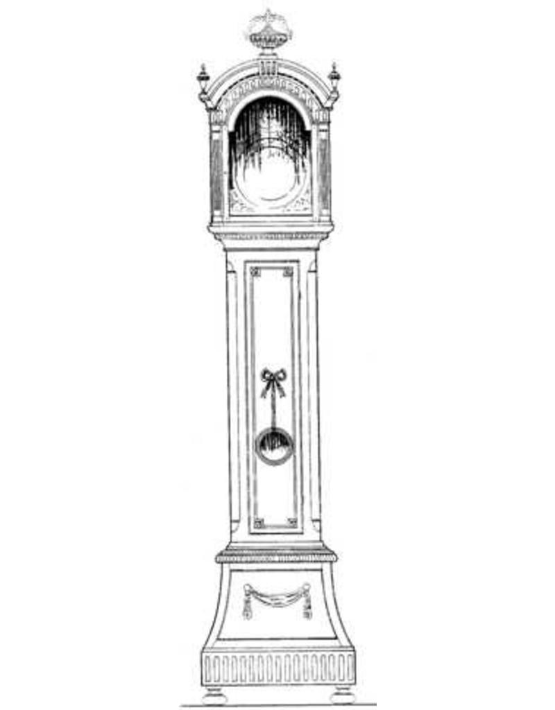 MBT Louis XV Standuhr - Bauzeichnung Maßstab 1 : N/A (45.28.005)