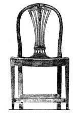 NVM 45.35.003 dining chair, Hepplewhite