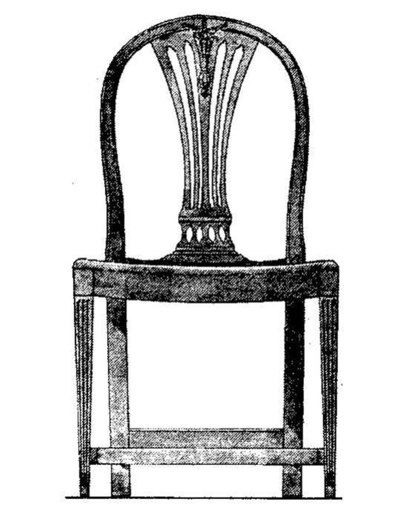 NVM 45.35.003 dining chair, Hepplewhite