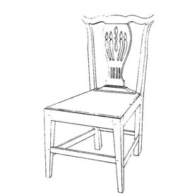 MBT 45.35.005 Chippendale dining chair