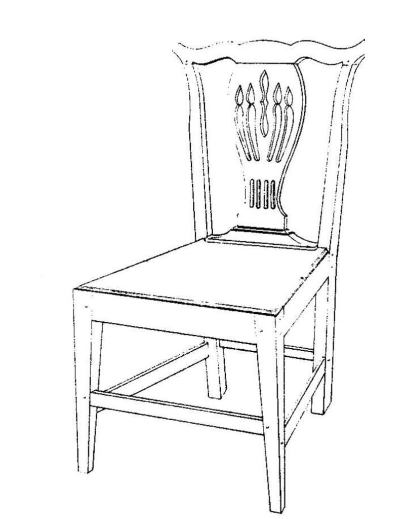 NVM 45.35.005 Chippendale dining chair