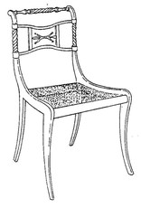 NVM 45.35.008 Biedermeier dining chair