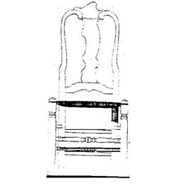MBT Queen Anne eetkamerstoel - Bouwtekening Schaal 1 : N/A (45.35.009)
