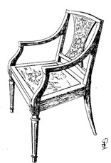 MBT Schrijftafelstoel - Bouwtekening Schaal 1 : N/A (45.36.001)