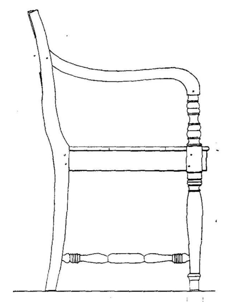MBT "Sheraton" armstoel - Bouwtekening Schaal 1 : N/A (45.36.005)