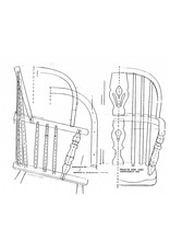 MBT Windsorstoel, "double-bow-back" - Bouwtekening Schaal 1 : N/A (45.36.007)
