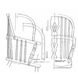 MBT Windsorstuhl, "double-bow-back" - Bauzeichnung Maßstab 1 : N/A (45.36.007)