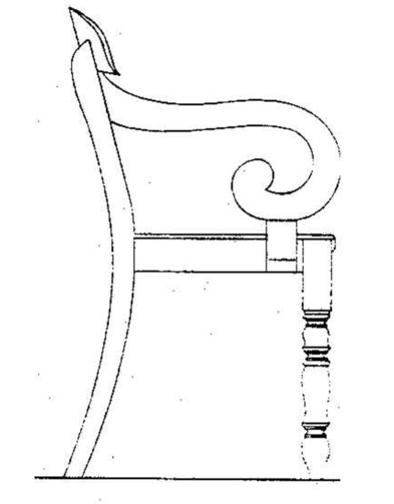 MBT 45.36.009 Biedermeier Armlehnstuhl