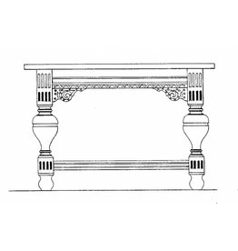 MBT 45.40.001 Dutch Renaissance ball-leg table