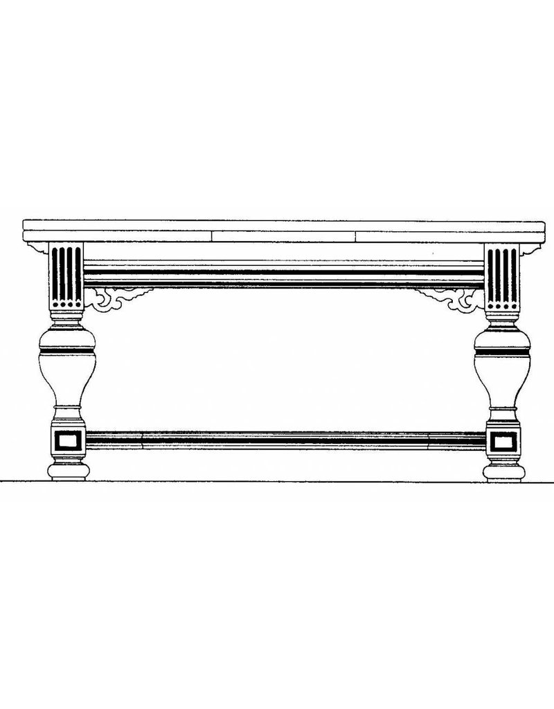 MBT Bolpootschuiftafel - Bouwtekening Schaal 1 : N/A (45.40.002)