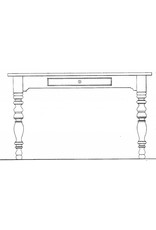 MBT Laat-Biedermeier schrijftafel - Bouwtekening Schaal 1 : N/A (45.40.006)