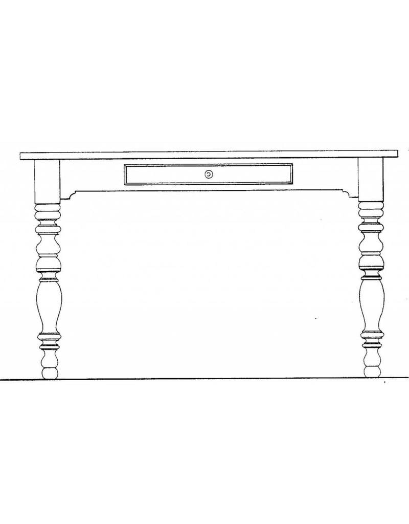 MBT 45.40.006 spät-Biedermeier Schreibtisch