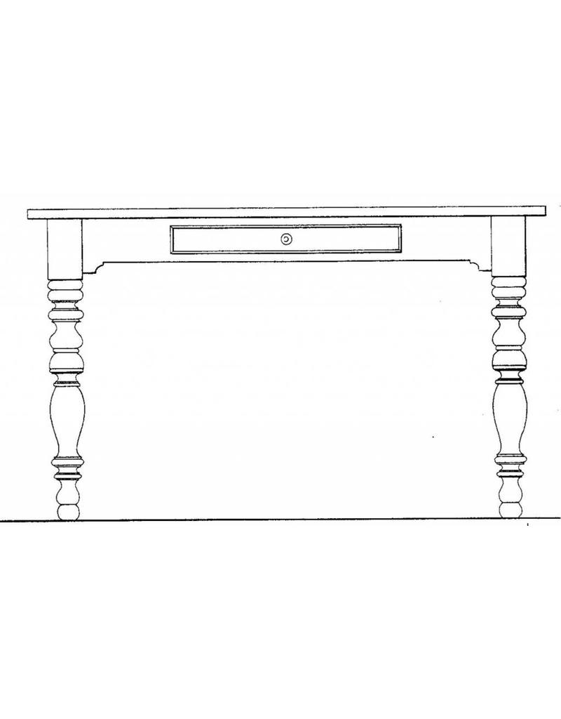 MBT Laat-Biedermeier schrijftafel - Bouwtekening Schaal 1 : N/A (45.40.006)