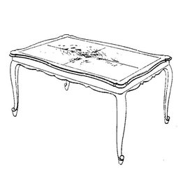 MBT 45.40.007 Chippendale salontafel