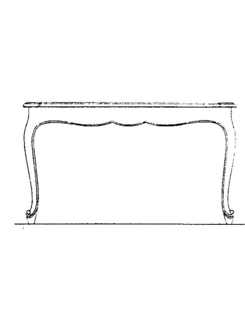MBT Regence salontafel - Bouwtekening Schaal 1 : N/A (45.40.008)