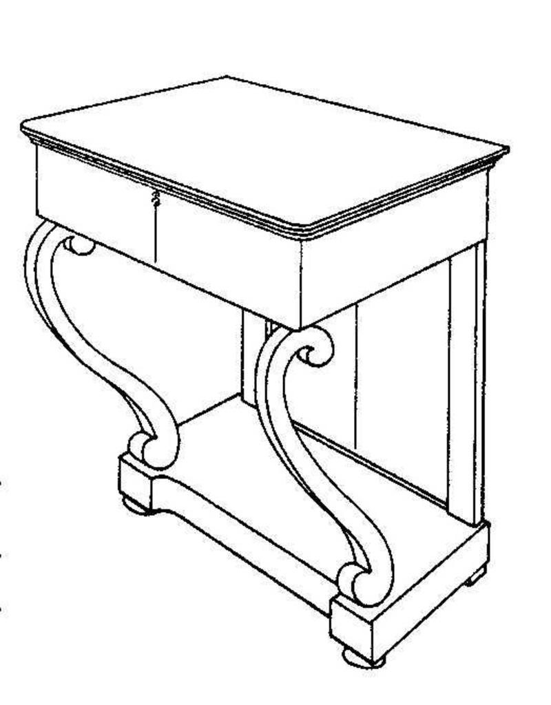 NVM 45.40.009 Biedermeier penanttafel