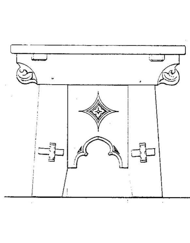 MBT Kloostertafel - Bouwtekening Schaal 1 : N/A (45.40.014)