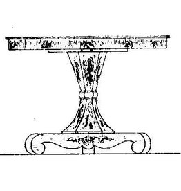 MBT 45.41.001 Biedermeier round extending table