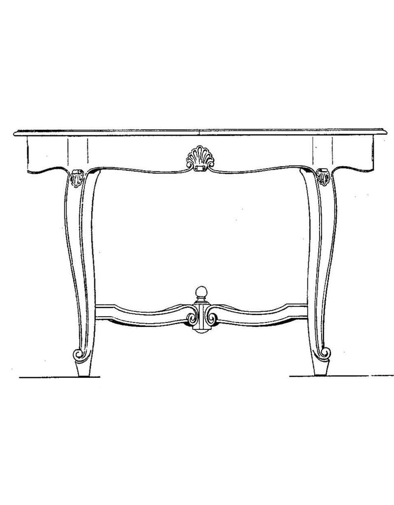 MBT 45.41.003 Regency ronde coulissentafel