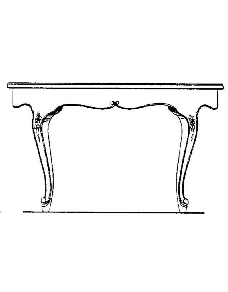 MBT Regency ronde salontafel - Bouwtekening Schaal 1 : N/A (45.42.005)