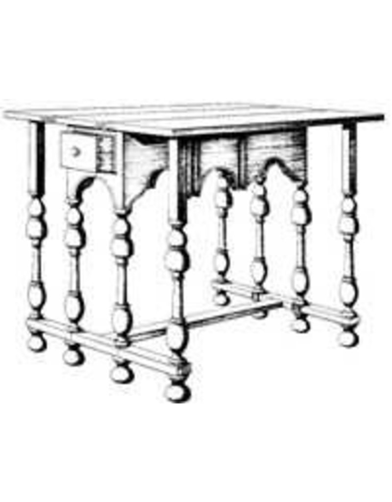 MBT 45.42.006 drop-leaf table - William and Mary
