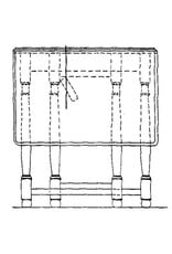 MBT 45.42.011 drop-leaf table