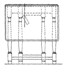 MBT 45.42.011 drop-leaf table