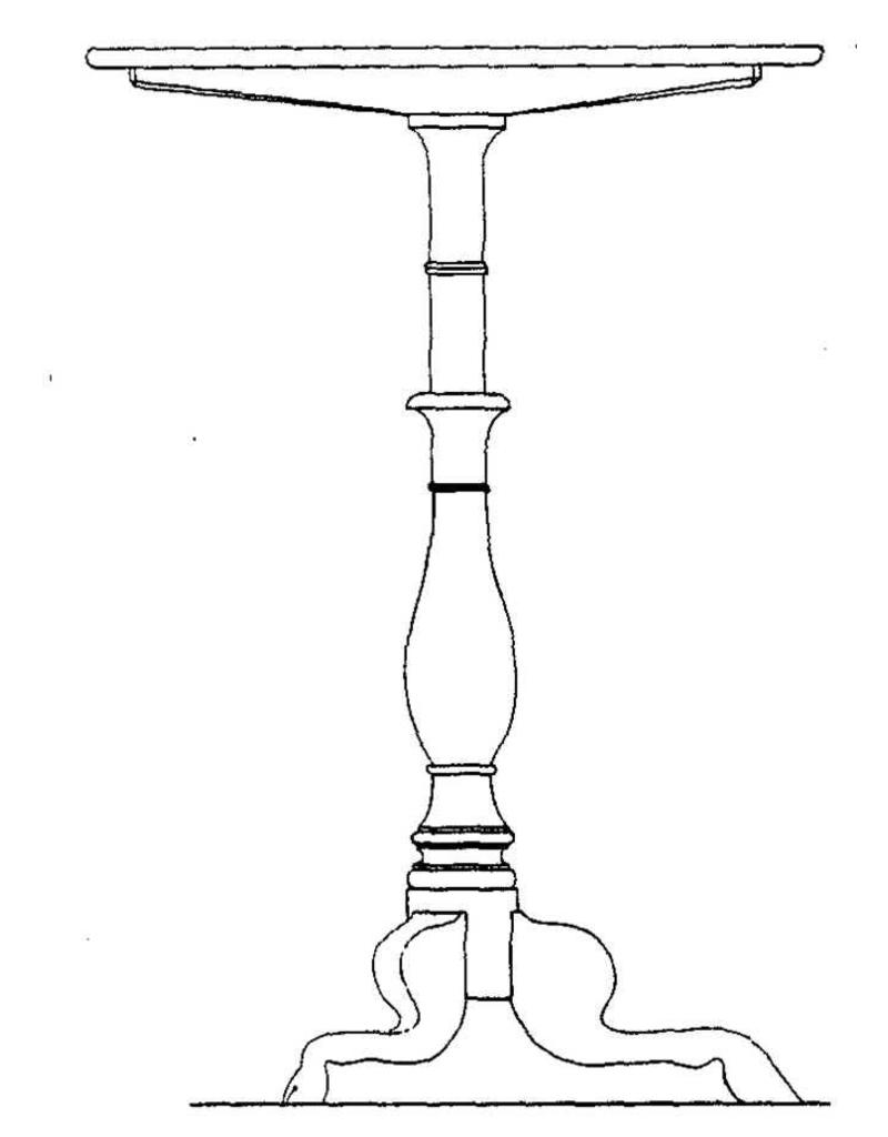 NVM 45.43.001 Chippendale Tischstativ