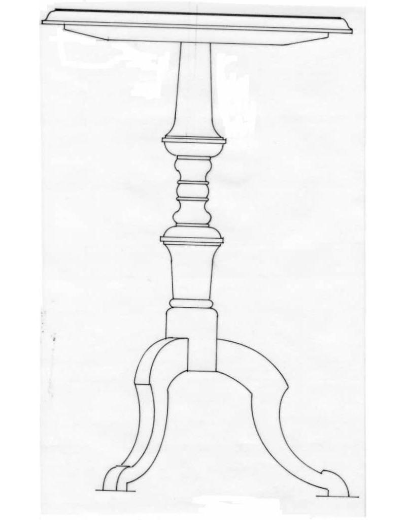 MBT Victoria driepoottafel - Bouwtekening Schaal 1 : N/A (45.43.004)